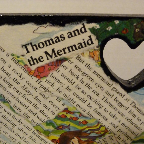 Handmade Decoupage Wood Doll Bench Miniature Display Bench Furniture Decor - Picture 2 of 10